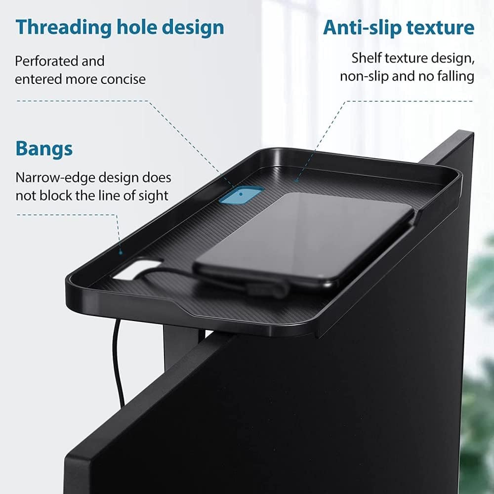 TV Screen Shelf Threadable Organizer Rack Holder Practical Home Storage Computer Office Multifunctional Rack