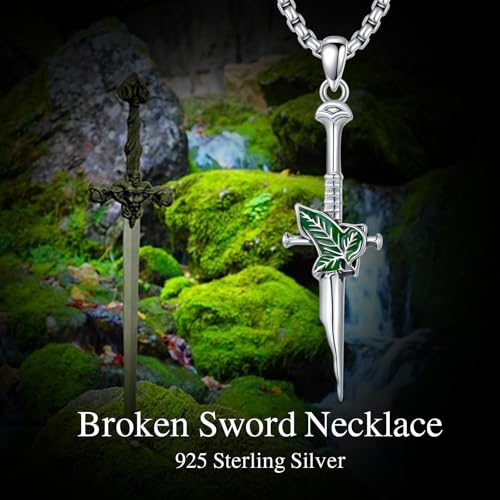 Collier dague argent 925 - Pendentif anti-allergie sans pierre ROMANTICWORK - 2