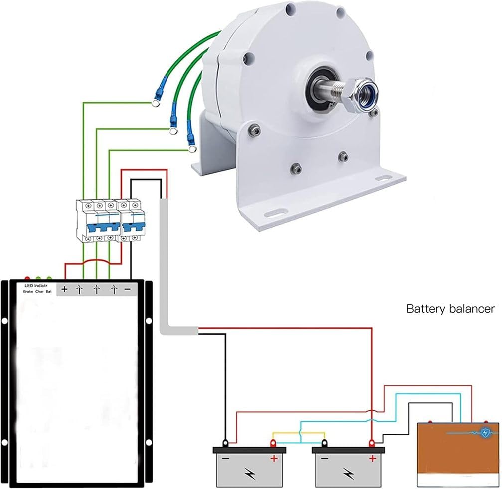 9000W Generatore a magneti permanenti trifase alternatore elettrico AC per turbine eoliche - Generatore di motori ad alta efficienza