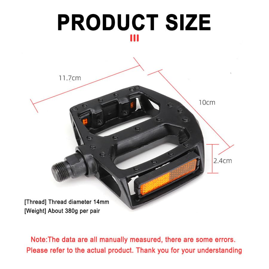 2 Pcs Bike Pedals for Giant Talon 2, Durable Non Slip Aluminum Flat Pedals, Wide Platform Pedals with Sealed Bearings, 360° Smooth Rotation Pedals,A : Sports & Outdoors