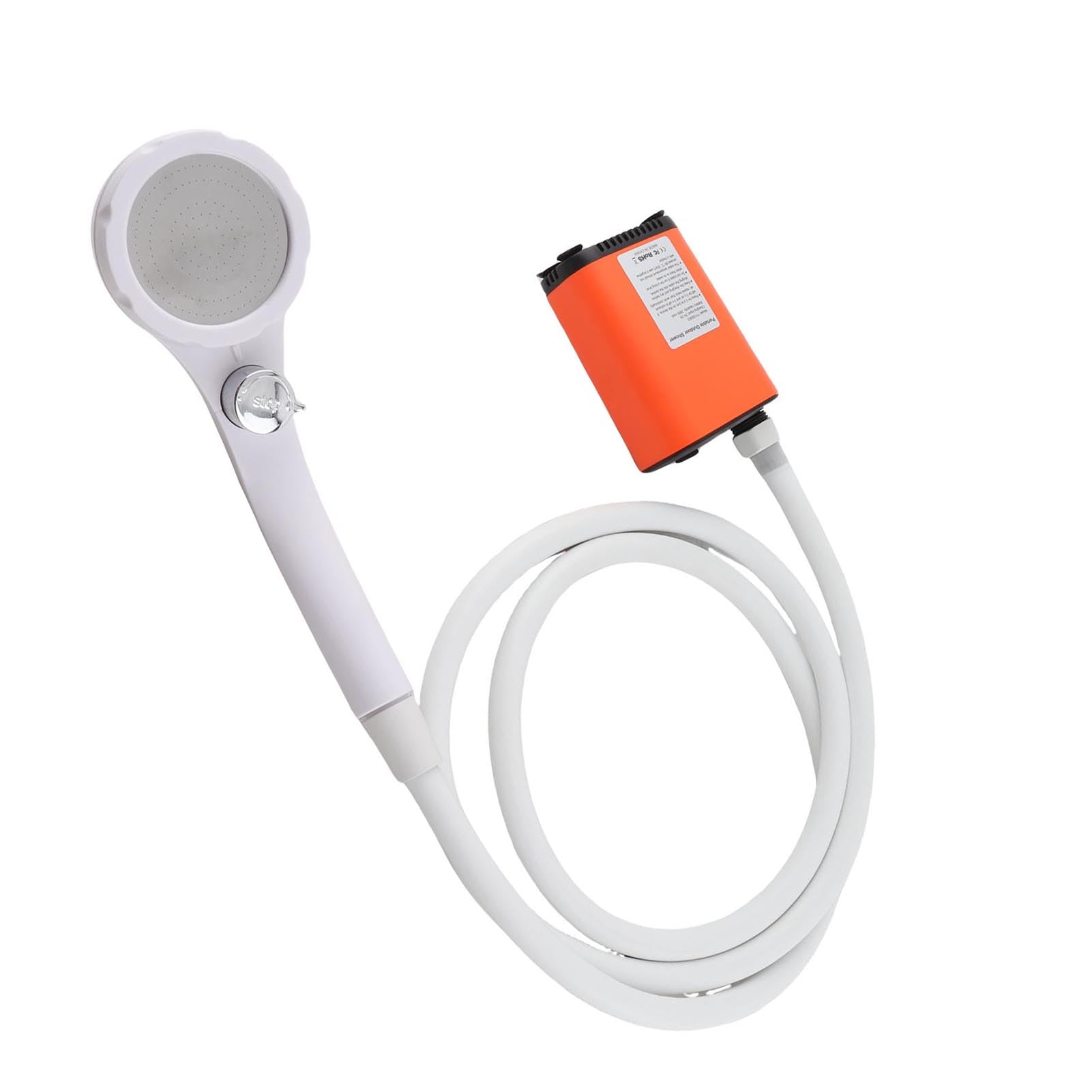 Doccia portatile campeggio, pompa doccia campeggio flusso d'acqua 3 livelli | Pompa per doccia esterna con angolo del tubo da 5,9 piedi, doccia riscaldata per campeggio, spruzzatore d'acqua per i viaggi