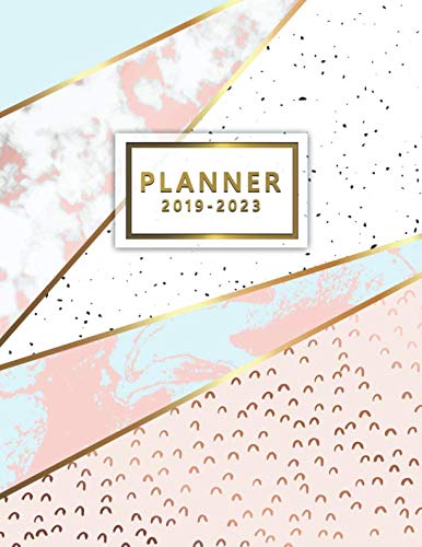 2019-2023 Planner: Five Year Planner Pink Gold Marble with 60 Months Calendar, 5 Year Schedule Organizer, Agenda Business Planner Logbook Appointment Notebook. (2019-2023 5 Year Monthly Planners)
