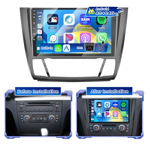 Autoradio Android 15 per BMW Serie 1 E81 E82 E87 E88: Hikity Autoradio Android 15 adatta per BMW Serie 1 E81 E82 E87 E88 2008-2012. Viene fornito con accessori essenziali come adattatore ISO, telaio di montaggio, telecamera per la retromarcia, microfono esterno, cavo USB, cavo RCA, antenna GPS, strumenti di montaggio e altro ancora