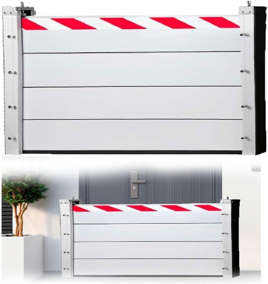Barrière anti-inondation en aluminium 260x40 cm pour porte et sous-sol