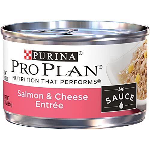 Purina Pro Plan Grain Free Wet Cat Food Pate, COMPLETE ESSENTIALS Beef & Carrots Entree Classic - (24) 3 oz. Pull-Top Cans