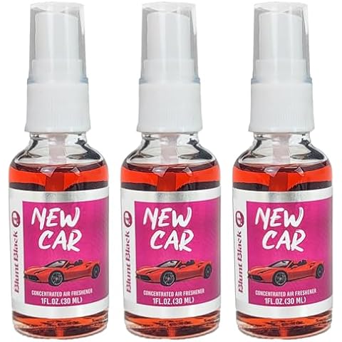 Blunt Black Concentrated Air Freshener Spray 1 oz. Glass Bottle - New Car Scent 3-Pack Cover