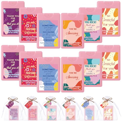Image of Frienda 36 Pcs Mini Sanitizer Spray Bulk Travel Size Portable, Pocket, Pink