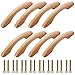 Vasemele 8 Pezzi Armadio in Legno Maniglia Maniglia Manopola per Mobili Maniglie Tiraggio in Legno Maniglie a Forma di Arco Maniglie Armadio Maniglie Cassetti Maniglia Moderna per Cassetti