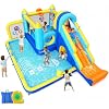 AKEYDIY Inflatable Bounce House, 15-in-1 Big Water Slide Backyard for Kids 312, Outdoor/Indoor Jumping Castle with with Jumping Area, Long Slide, Tunnel, Climbing Wall&Ball Pit