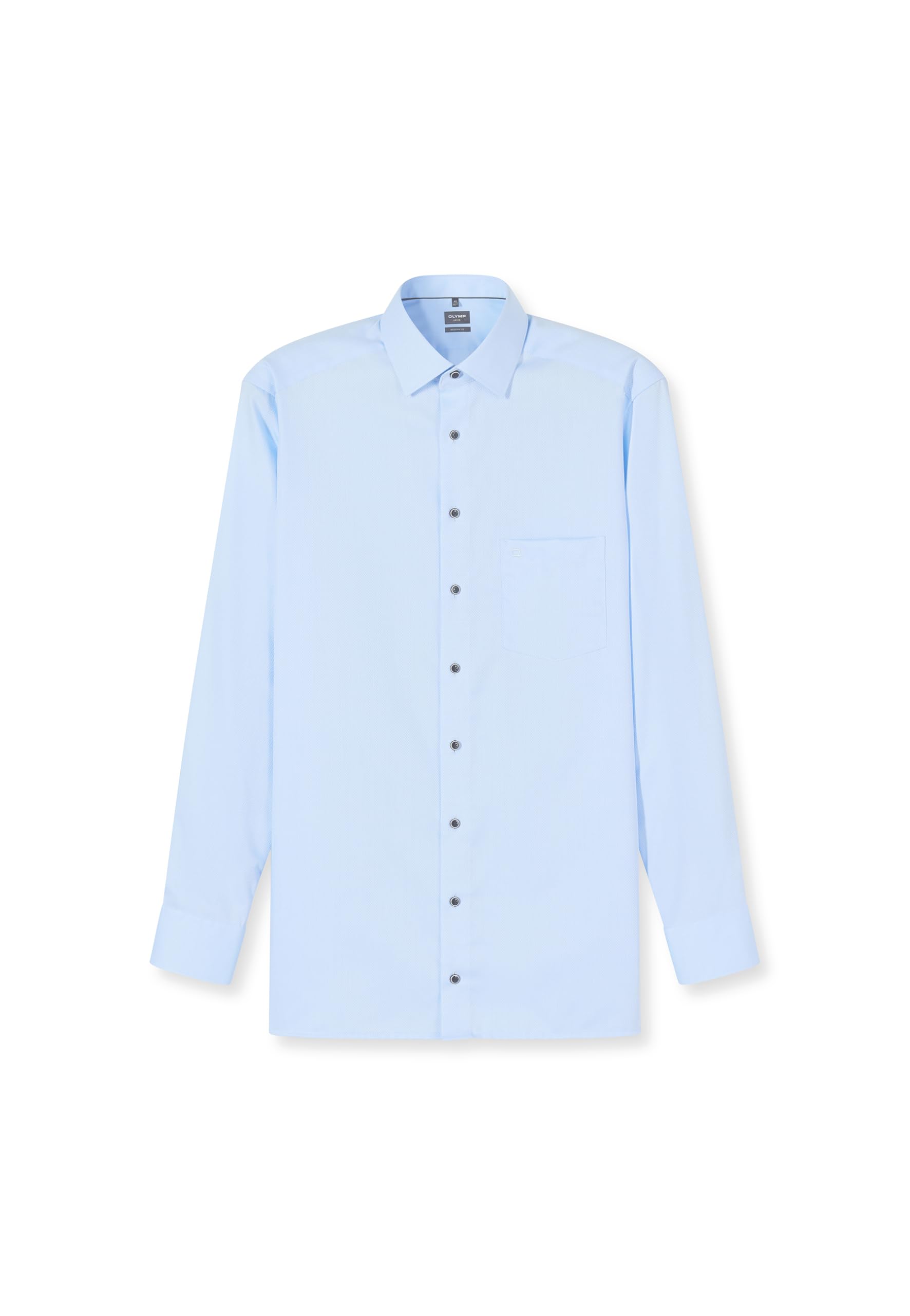 OLYMP Herren Hemd Langarm Regulär 120584 | Hemd, Manschette, Modern Fit, 100%Baumwolle
