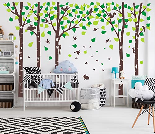 Vinilos Decorativos de Árboles de Abedul Grandes para Pared