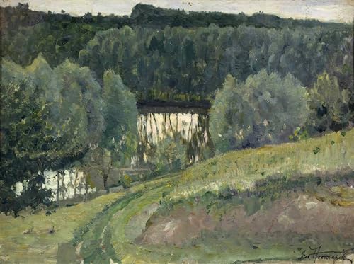 Pintura sobre lienzo de Mikhail Nesterov para decorar un salón clásico elegante de 60x90