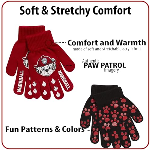 Image of Nickelodeon Boys 4 Pack Mitten or Glove Set: Paw Patrol and Blaze (Toddler /Little Boys)