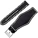 Fossil Unisex 22mm Leather Interchangeable Watch Band Strap, Color: Black Cuff (Model: S221241)