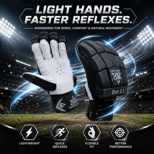 WHITEDOT Sports Dot 2.1 Cricket Batting Gloves, Large, Right Hand, - Image 6