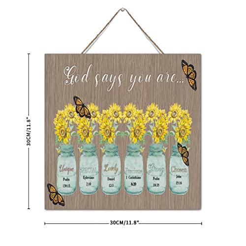 Impression florale sur bois cadeau chrétien idéal pour fête