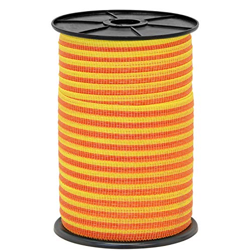 Produktbild von VOSS.farming Weidezaunlitze Profiline – 1000 M, 1x Kupfer + 8x Niro, Weiß/rot – Für Lange Zäune