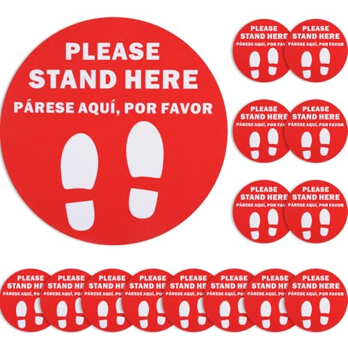 ForraFun Please Stand Here Floor Signs