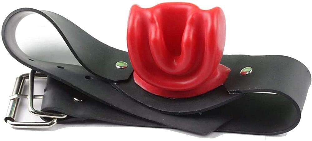 Knebel Mundknebel Fetisch SM Ballknebel 100% SM Latexknebel BDSM Adult Slave Silikon Leder Bondage Flirten Sexpielzeug Silikon Lippen Mundknebel