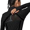 KID1234 Women's Yoga Jacket Full Zip-up Running Shirt Running Track Jacket Sportswear with Thumb Holes