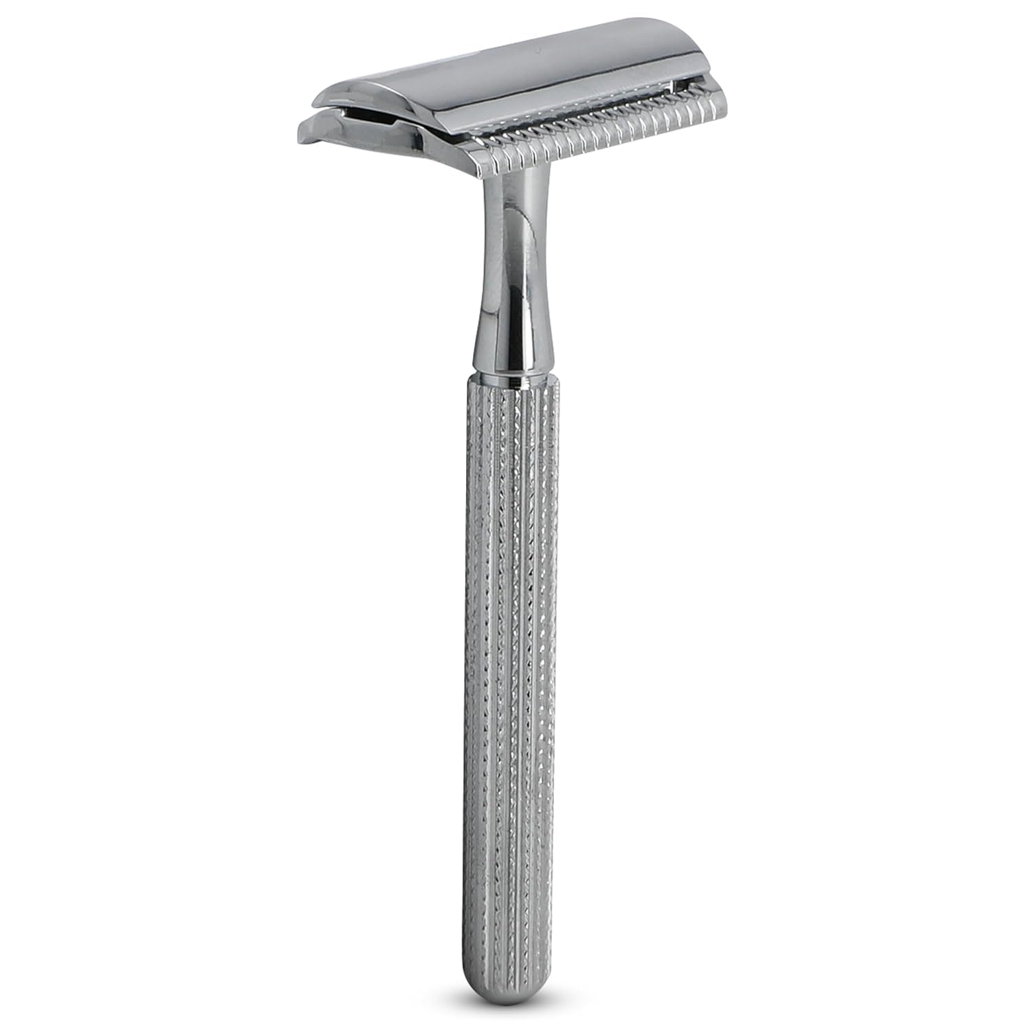 PARKER Safety Razor Unisex Model 78R 3-Piece Closed Comb Safety Razor With 5 Parker Platinum Blades Included (High Luster Chrome)