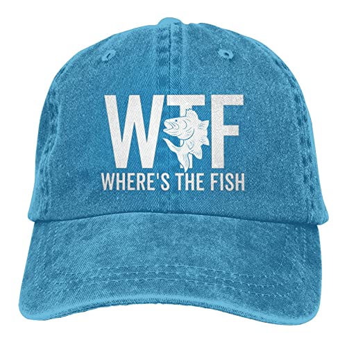 Image of WTF Where's The Fish Hat for Women Dad Hats with Design Caps
