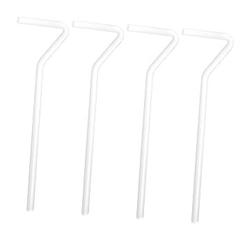 Cell Spreader Rods 4 Pack 5.31 Inch Glass Coating Bars with Smooth Polished Edge-Less Design for Even Agar Spreading in Microbiology Laboratory and School Experiments