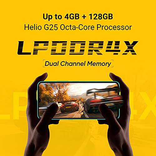Image of UMIDIGI Unlocked Cell Phone, Power 5 Smartphone 4+128GB, Helio G25 Octa-Core 6150mAh, 6.53 HD Display Phones with 16MP+8MP Camera, 4G Dual SIM, Infrared Thermometer and Fingerprint&AI Face Unlock