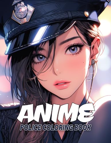 Anime Police Coloring Book: 50+ Manga Art Coloring Pages for Anime Enthusiasts, a Stress-Relief Adult Coloring Experience