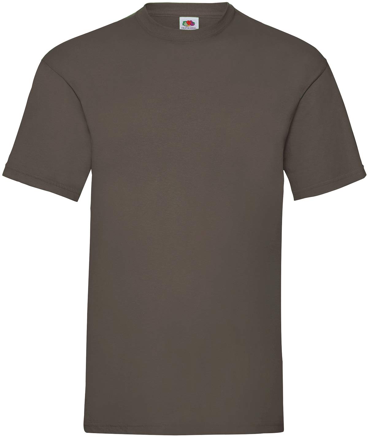 Fruit of the Loom Men's Valueweight Short Sleeve T-Shirt, Chocolate, X-Large