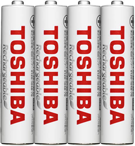 東芝 充電式ニッケル水素充電池 単4形(4本入り) 繰返し充電1000回 TNH-4ME(WB) 4P