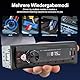 Autoradio Bluetooth 5.0, FM/AM/7 Farben Auto Radio mit Bluetooth Freisprecheinrichtung, 1Din Autoradio mit 2USB/AUX/SD/MP3 Player Fernbedienung, Unterstützung für iOS/Android