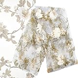 [GUTE QUALITÄTSMATERIALIEN]: Vintage-Blumenspitzenstoffe bestehen aus hochwertigem Polyester, filigranes Stickhandwerk, glatt und weich, Farbe nicht leicht zu ändern, waschbar und leicht zu reinigen, kann langfristig verwendet werden.