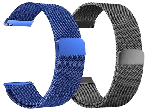 Image of AMiRiTE ASS165 22MM Milanese Magnetic Watch Straps Compatible with Noise Colorfit Pulse 2 Max / Huawei GT2(46mm) / Honor Magic Watch 2(46mm) / Noise Pulse Go Buzz / Boat Flash / Xtend / Xtend Pro / Noise Colorfit Ultra Fireboltt Rage / Fireboltt Phoenix / Noise Colorfit Pulse Grand / Noise Colorfit Pulse 2 Max Smart Watch & All 22mm lug Watches