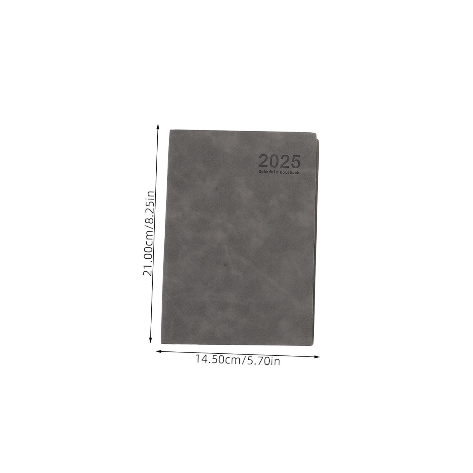 Pack 2025 Pu Hardcover Planer Notizbuch A5 für Zeitmanagement