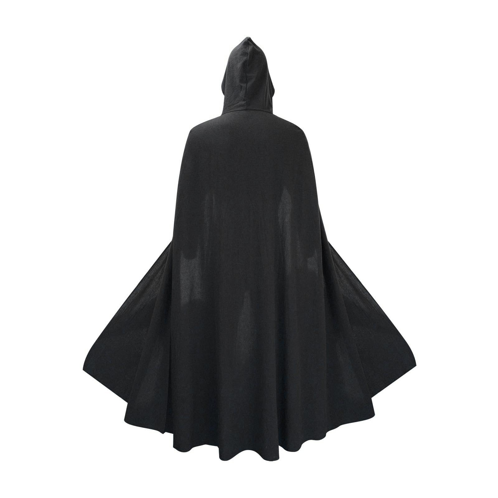 Baoblaze Medieval Hooded Cloak Linen Cape for Adults, 6 Colour Choices, Historical Costume, Cosplay, Halloween, Sturdy and Comfortable