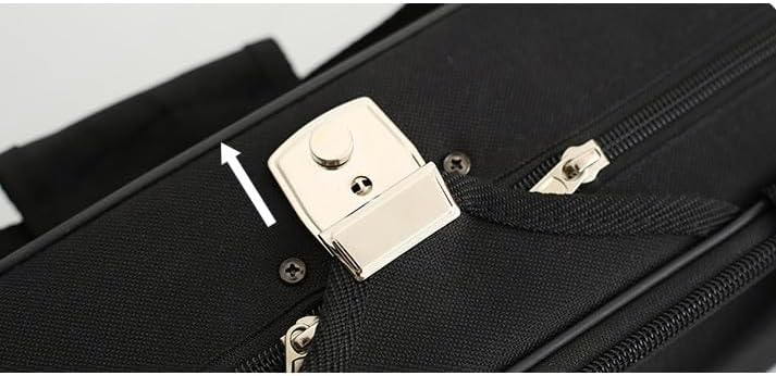 Violin instrument case 4/4-1/4 Violin Case Oxford Box One-shoulder Double-shoulder Lightweight Anti-pressure Violin Bag Protection Box(A,1/2)