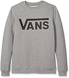 Vans Maglione Classic Cement Vans Classic Crew S Felpa, Grigio (Concrete Heather/Black), Medium Bambino