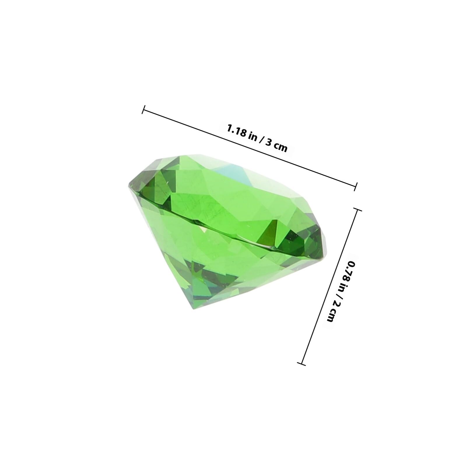 SHINEOFI Decorazione Diamanti di Cristallo in Vetro 12 Pezzi 30mm
