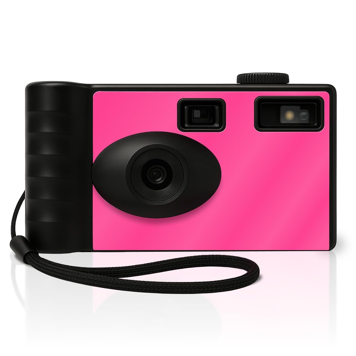 LENSY Screen Free Digital Camera | Four Built in Filters | Rechargeable, 8mp, Lightweight, Focus-Free, Auto-Flash, Easy-to-Use, Reusable, Retro Film-Style Photos (Pink)-picture-21