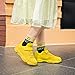 Voxge Full Yellow Tennis Sneakers Knitted Girls Kids Sneakers Boys Fashion Lightweight Running Shoes Breathable Athletic Toddler Shoes（Big/Little） Kids Size 9 M US