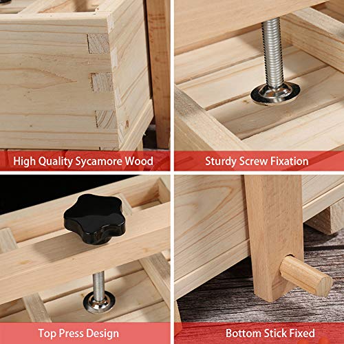 Lzttyee Homemade Wood Tofu Maker/Press Set to Make Delicious Tofu for Home Kitchen Restaurant