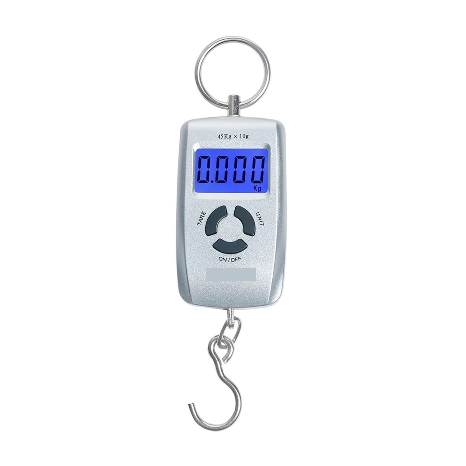 Báscula de equipaje, Báscula portátil colgante de 45 kg/10 g con pantalla LCD digital for equipaje, maletas, viaje, pesaje gancho, 4 unidades,para maleta de viaje con pesaje(Silver)