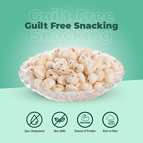 Image of Happilo Premium Jumbo Fox Nuts (Phool Makhana) 200g (Pack of 2) | Lotus Seed Pops, Gorgon Nuts | Healthy Snacks | Low Calorie & Vegan