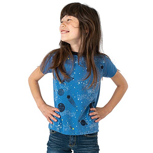 Image of Mightly Boys and Girls' Crewneck Short Sleeve T Shirts | 100% Organic Cotton, Colorful, Soft & Basic Crewneck Tee for Kids