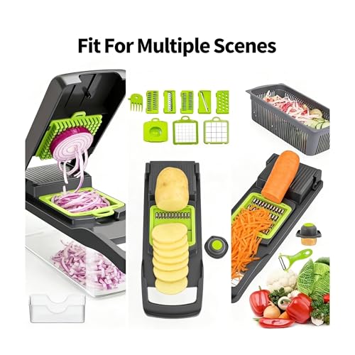 Multifuncional cortador de verduras con contenedor miniatura 4