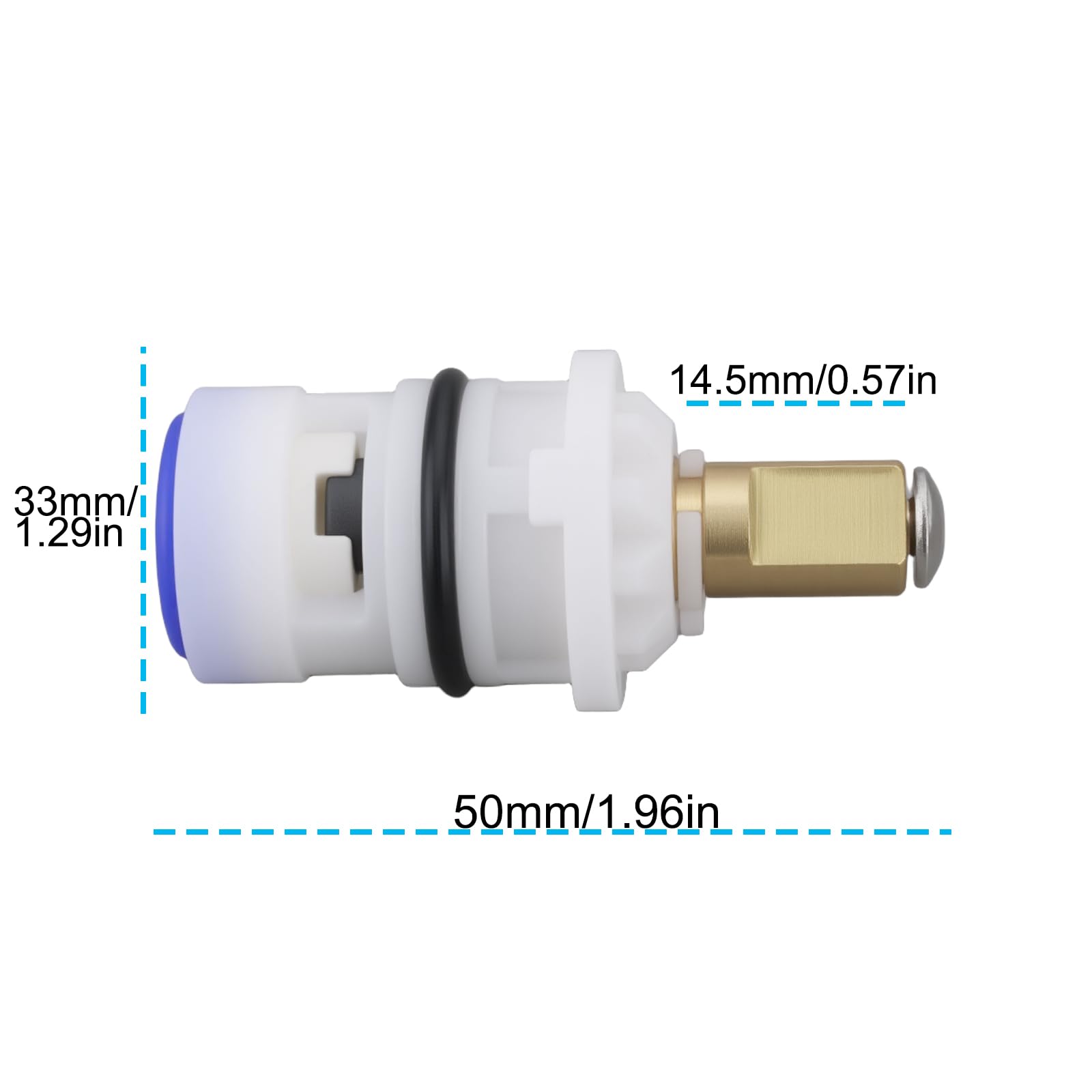 Briny River Two-Handle Faucet Cartridge 40009 Compatible with Moen CFG - Image 3