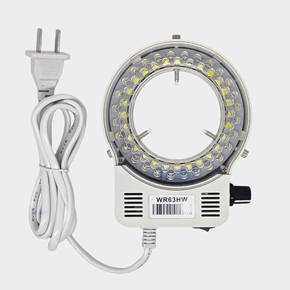 Microscope LED Ring Light Illuminator Stereo Microscope Adjustable Stereo Zoom Camera Light 32LED (White)