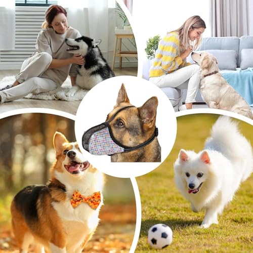 Mundschutz für Hunde, Netzgewebe für Hunde, atmungsaktiv, atmungsaktiv, Animation, Mundschutz, weich, für Welpen