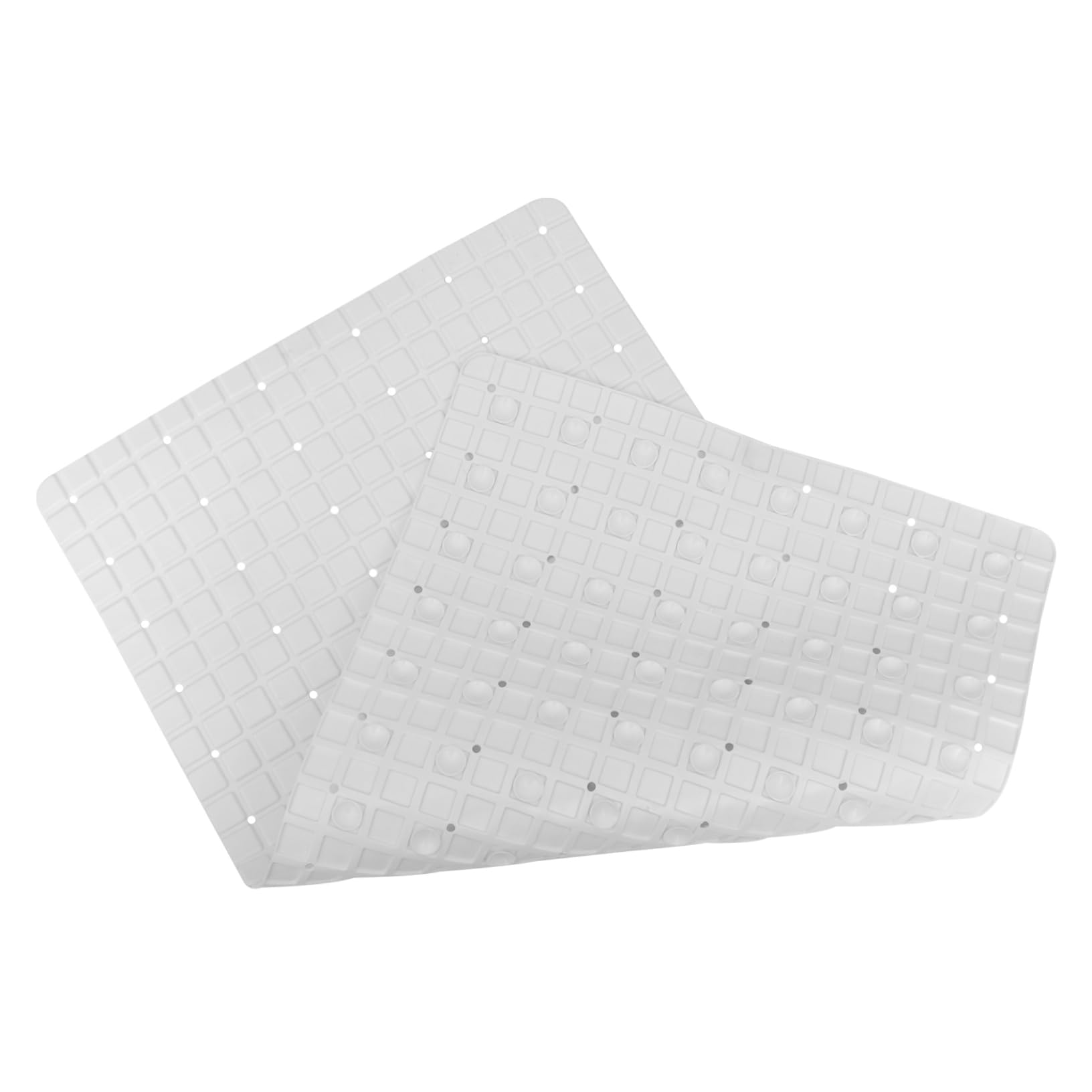 Tapis de bain antidérapant PVC blanc Ipetboom pour douche et cuisine